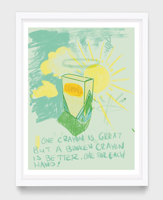 The Bright Side Broken Crayons - Print